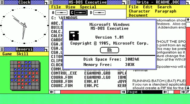 Windows 1.0 (1982-1985)