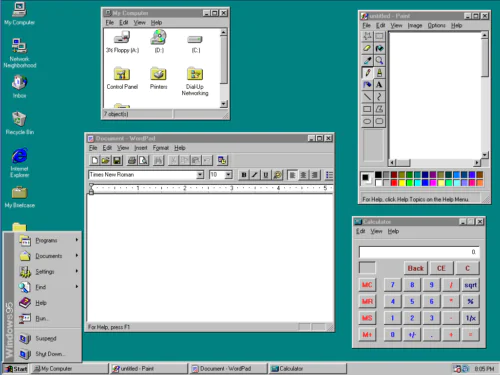 Windows 95 (1995- 1997)