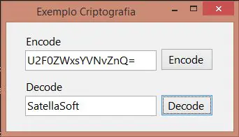 Criptografia base64 com C#