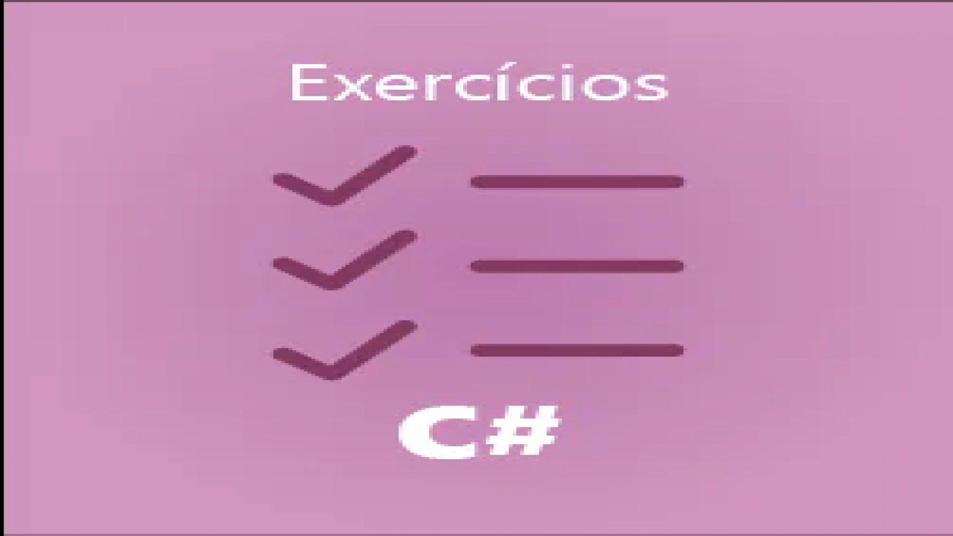 Exercícios C#