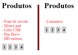 Consulta da primeira e última página, sistema de paginação com PHP.