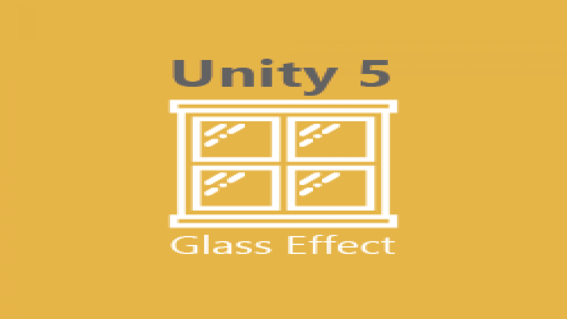 Unity 5, vidro realista (glass effect)