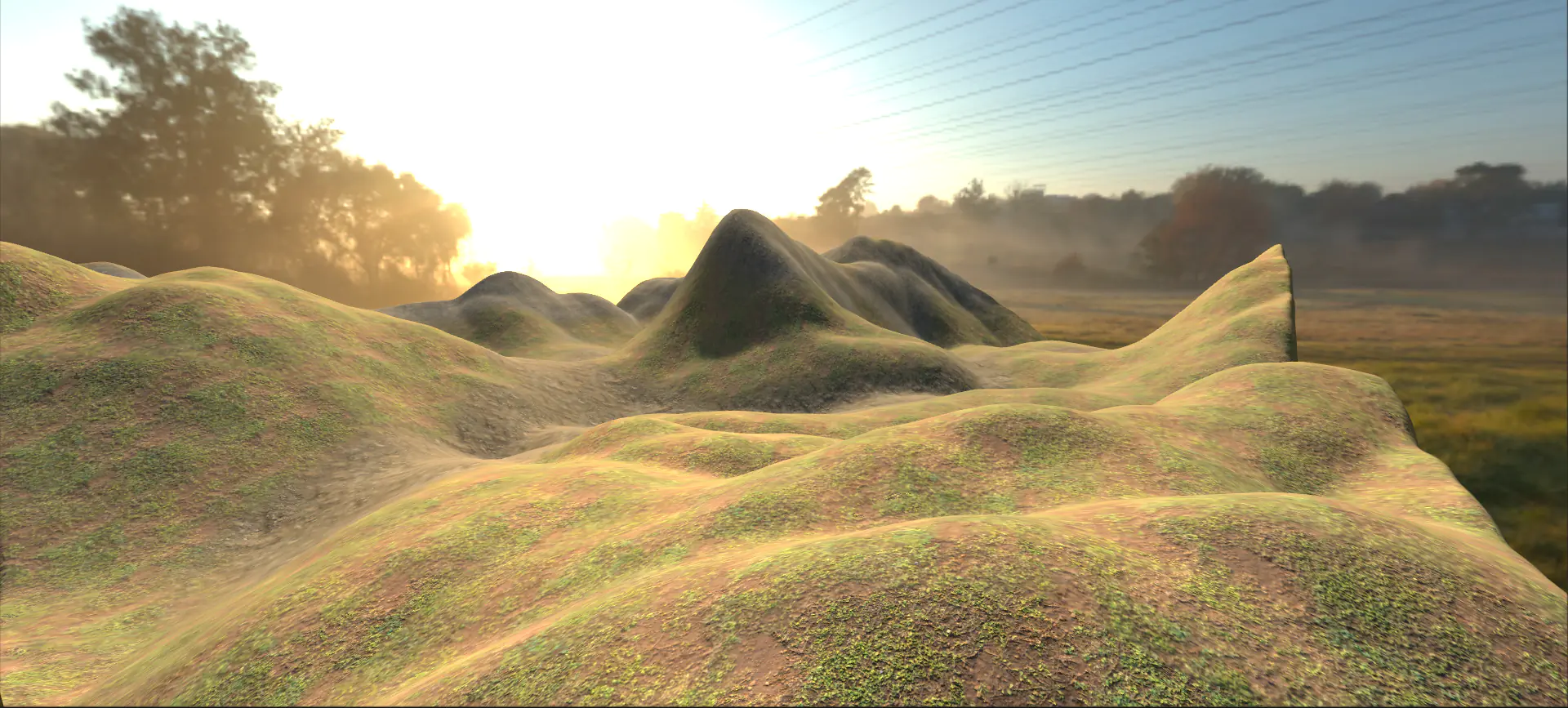 Heightmap criado no World Machine e resultado gerado na Unity 3D