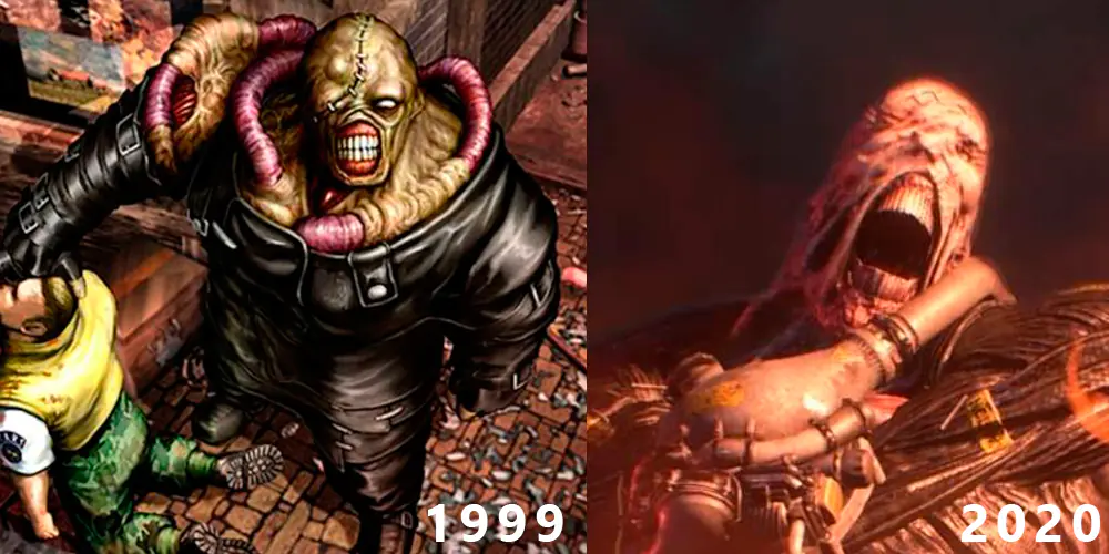 Comparação do Nemesis. Fonte: Capcom.