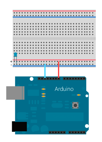 Ligações dos jumpers entre o Arduino e Protoboard