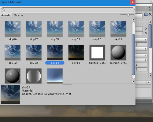 Materiais de Skybox na Unity 3D