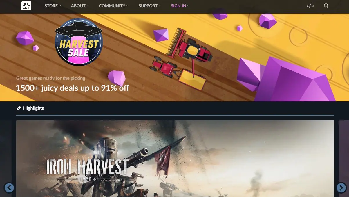GOG Game Store
