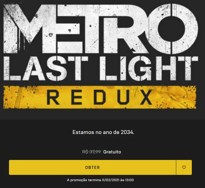 Veja como resgatar Metro: Last Light Redux gratuitamente