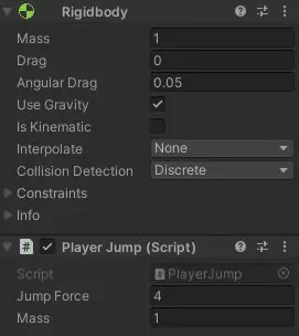 Script de pulo na Unity 3D.