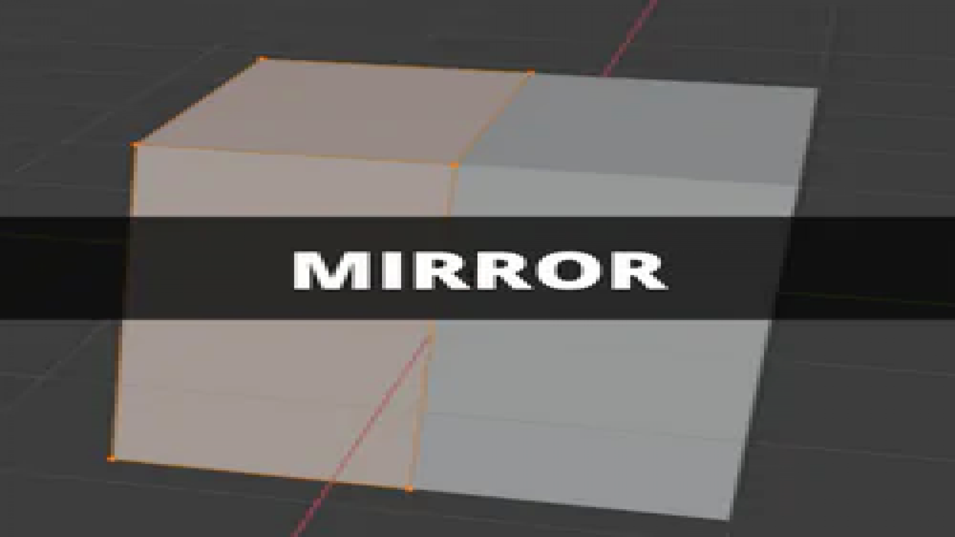 Aplicando o modificador Mirror no Blender 3D