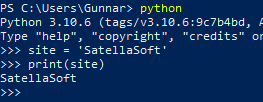 Executando código via terminal com Python.
